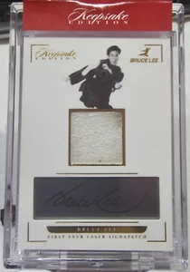 Bruce Lee Authentic Relic Piece 2024 Keepsake 50th Ann #17/99 Laser Signapatch - Picture 1 of 2