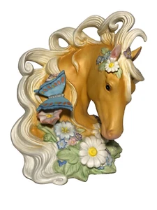 Enesco Santiago Horse Pony Porcelain Pottery Equine Figurine Musicbox Sculpture - Picture 1 of 8