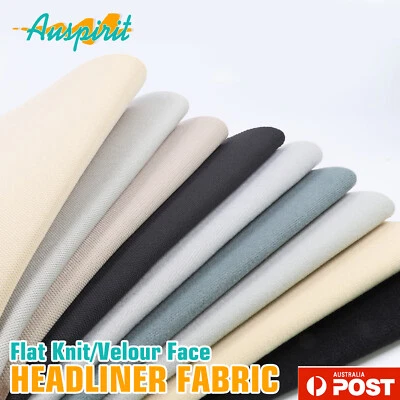 Car Headliner Fabric Flat Knit or Soft Velour  Foam Roof Lining Rebuild Redesign - image 1 of 4
