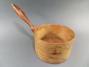 Decorative Wooden Handcrafted Pot with Handle for Home Office Festival - Picture 1 of 9