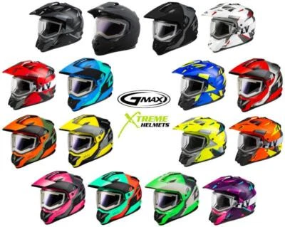 Casco de nieve Gmax GM-11S doble deportivo altavoz bolsillos - doble/escudo eléctrico XS-3XL Foto 1 de 2