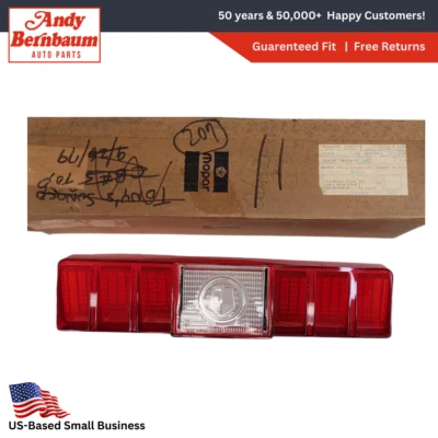 1975-1976 Dodge Royal Monaco Right Side Taillight Lamp Lens 3879338 NOS. - Image 1 of 4