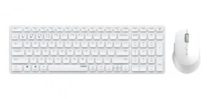 Rapoo 9700M Deskset Dual Wireless Keyboard Mouse 1.600 DPI Aluminium White DE - Bild 1 von 1