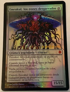 Emrakul, the Aeons Torn - Prerelease Cards (PRE) MTG FOIL 4 SPANISH - Picture 1 of 2