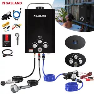 GASLAND Portable Gas Hot Water Heater Outdoor Camping Instant Hot System Caravan - Picture 1 of 28