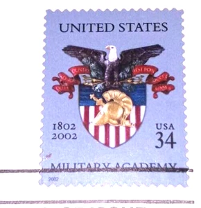 U.S. Military Academy - 2002 22kt Golden Replica Stamps - Gold Replicas - Picture 1 of 4