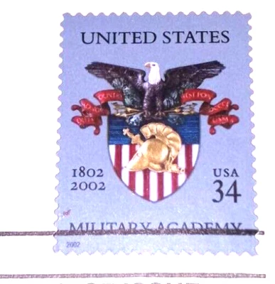 U.S. Military Academy - 2002 22kt Golden Replica Stamps - Gold Replicas - Image 1 of 4