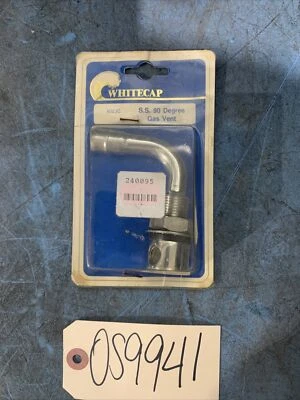 OS9941 WHITECAP  GAS VENT S.S. 90 DEGREE 6023C * NEW OLD STOCK - Image 1 of 4