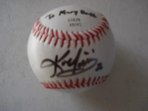 Kevin Youkilis Autographed MLB Rawlings Baseball in Case - Picture 1 of 4