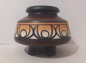 MidCentury Modern Beit Hayotser Braun Keramik Übertopf Vase Made in Israel - Bild 1 von 5