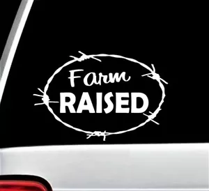 Bauernhof erhöht Aufkleber Sticker LKW Auto Fenster Traktor Hühner Scheune Bauernhaus BG231 - Bild 1 von 3