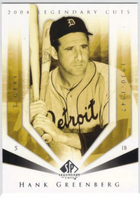 2004 UD SP LEGENDARY CUTS Card #48 HANK GREENBERG NM-MT Condition - Image 1 of 2