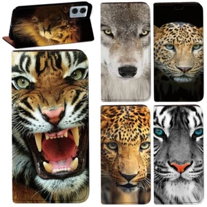Funda con soporte de cuero PU - Se adapta a Motorola Moto E14/G05/G15/G75/E15 - Imagen 1 de 20