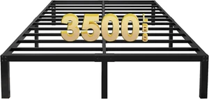 14 Inch Tall 3500Lbs Heavy Duty Metal Bed Frame/With Storage/Mattress Foundation - Picture 1 of 7