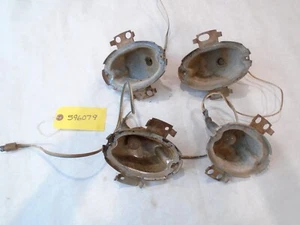 1959 Cadillac Front Turn Signal Park Lamp Buckets Set of 4 OEM - Picture 1 of 12