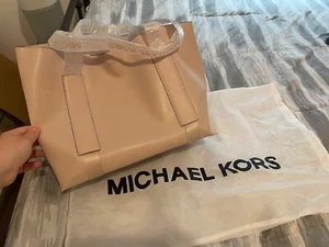 Borsa a tracolla Michael Kors Dusty Blush rosa shopper tote ecopelle - Foto 1 di 6
