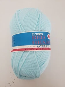 Coats Red Heart Sayelle Knitting Worsted Vintage Yarn 100g Baby Blue - Picture 1 of 10