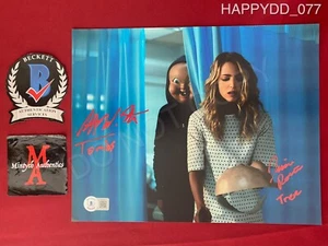 Jessica Rothe & Rob Mello Happy Death Day cast signed 8x10 photo Beckett COA - Picture 1 of 7