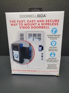 NEW! Doorbell Boa Protective Video Doorbell Mount (Black) for Ring, Arlo, Blink - Picture 1 of 4