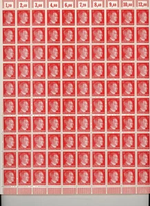 Stamp Germany Mi 788 Sc 511B Sheet 1941 WWII War Era 12 PF Hitler MNH - Photo 1 sur 2