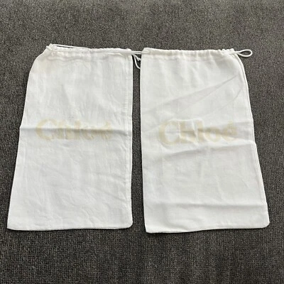 Chloe 集尘袋 2 件矩形抽绳旅行鞋存储保护套 8 英寸 X 13.5 英寸 — 第 1/4 张图片