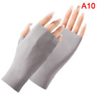 Summer Ice Silk Half Fingers Gloves Women Breathable Thin Fingerless GlovAU ❤KT
