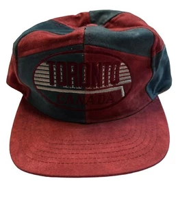 Vintage Toronto Canada Snapback Trucker Hat Color Block Suede Retro Look - Picture 1 of 9