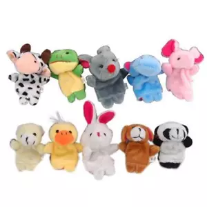 FARM ZOO ANIMAL FINGER PUPPETS TOYS BOYS GIRLS BABYS PARTY BAG FILLER - Picture 1 of 15