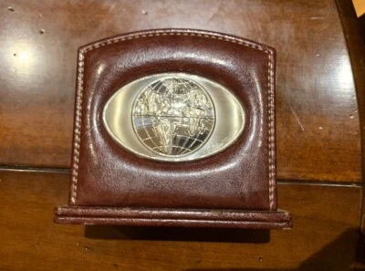 Portapenne Acca Cuoio E Argento - Immagine 1 di 4