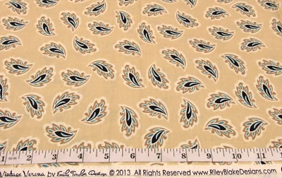 VTG Verona Emily Taylor 2013 Riley Blake 27" WOF Remnant Cotton Sew Quilt Fabric - Image 1 of 2