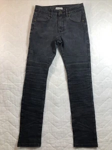 Smoke Rise Jeans Mens Size 30x32 Black Denim Skinny Mid Rise (30x29) - Picture 1 of 18