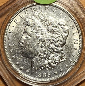 1885 P MS+ MORGAN 90% SILVER #9 - Picture 1 of 2