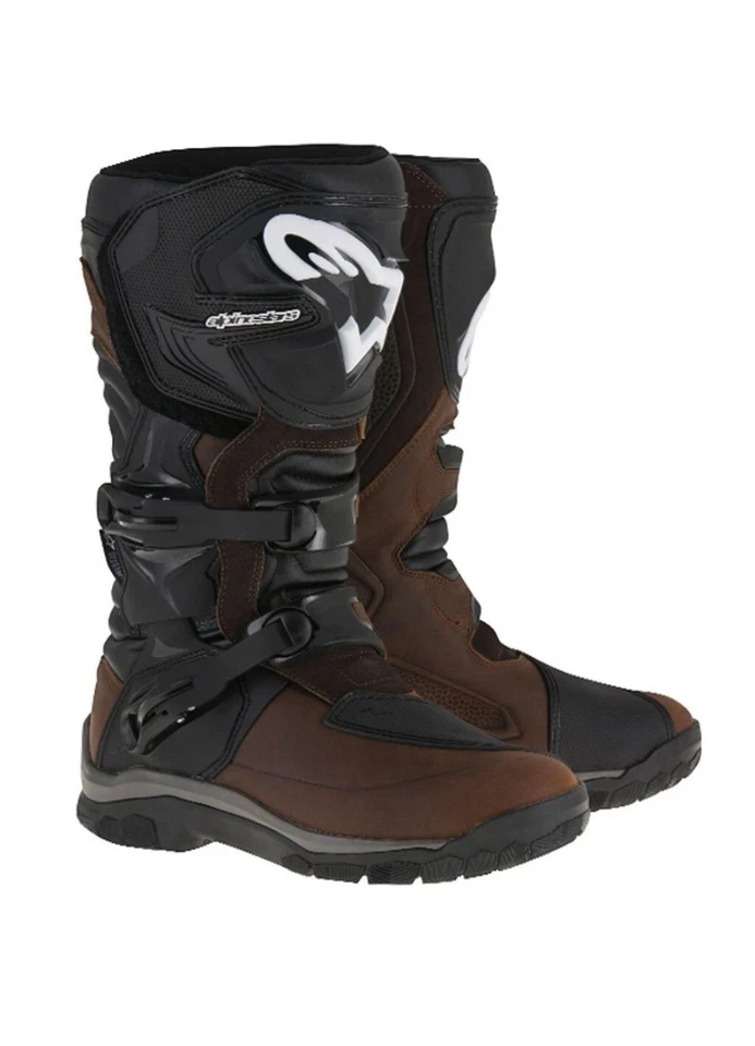 Botas de moto Alpinestars Adventure Corozal marrón aceitado talla 8 doble deporte Foto 1 de 4