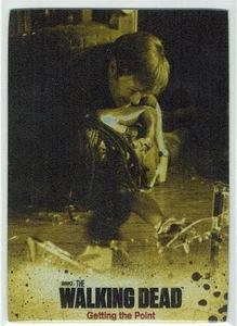 Walking Dead Season 3 Part 2 Gold Metal Variant Card #29 Getting the Point - Picture 1 of 2