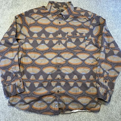 KAVU Westerly Plaid Button-Up Shirt Men's XL Mushroom Western Outdoor Hiking - Image 1 of 4