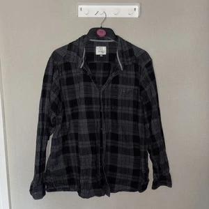 George Casual Men’s Black Checked Shirt XL Long Sleeved - Picture 1 of 5