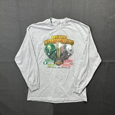 Ohio State Oregon Ducks 2015 National Championship Game Long Sleeve T Shirt XL - Image 1 of 4