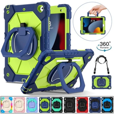 For iPad (A16) /10th 9th 8th 7th Gen 10.2" Shockproof Stand Case Cover w Strap - Image 1 of 4