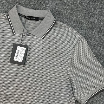 ERMENEGLIDO ZEGNA COTTON  POLO SHIRT Men's S / 48 Geometric Preppy - Image 1 of 4