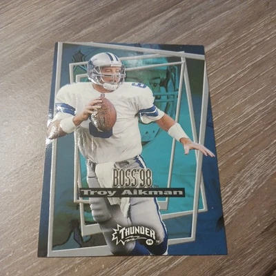 1998 SkyBox Thunder Boss #1B Troy Aikman COWBOYS - Image 1 of 2