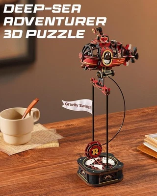 ROKR Deep-sea Adventurer Gravity SwingSeries 3D Wooden Puzzle Model Home Decor - Image 1 of 4