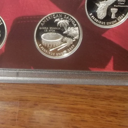 2009 S SILVER Proof American Samoa Territory Quarter (Free Shipping) - Image 1 of 1