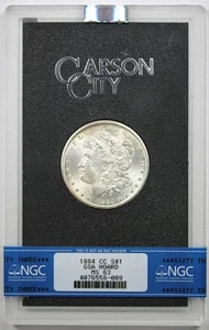 1884-CC Morgan Dollar $1 MS 63 NGC GSA Hoard Box and COA - Picture 1 of 5