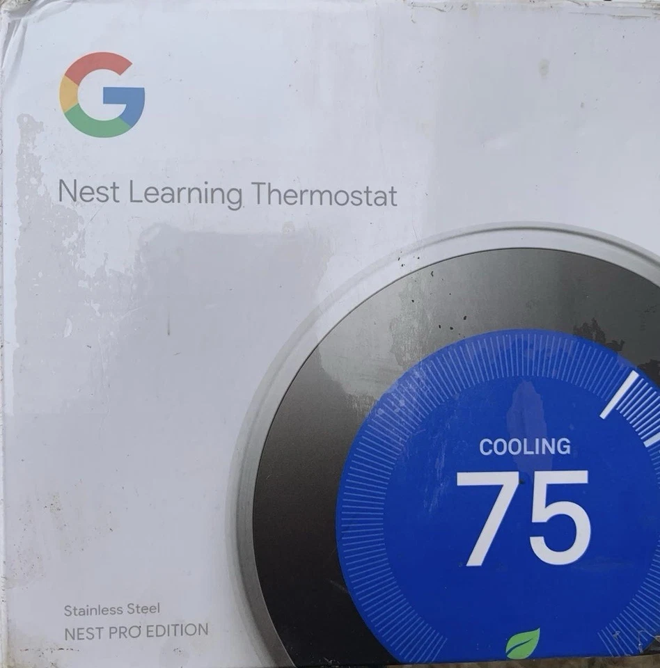 Google Nest 3rd Gen Generation Learning Thermostat (T3007ES) Stainless Steel NEW - Image 1 of 1