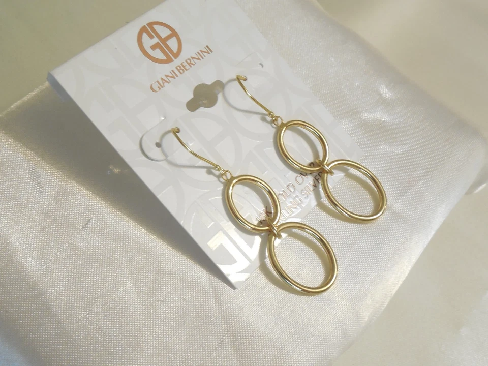 Giani Bernini Drop Earrings in 18k Gold Over Sterling Silver Cp363