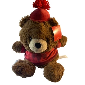 NWT Animal Adventure Book Brown Teddy Bear Soft Plush Lovey Wondershop Target - Picture 1 of 8