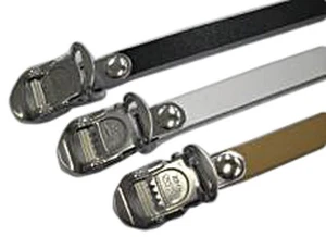 MKS Fit Alpha Spirits single toe straps, black - pair - Picture 1 of 1