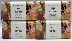 x4 FALL IN BLOOM Shea Butter Cleansing Bar Soap BATH & BODY WORKS - Picture 1 of 2