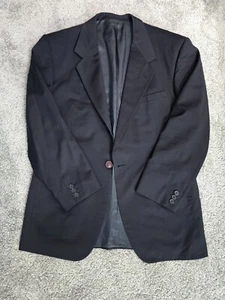 VERSACE V2 Navy Blazer 50 EU 40 US Mens 1Btn Jacket Sport Coat - Picture 1 of 6