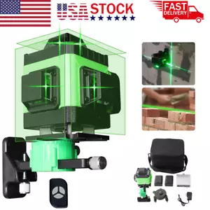 16 Lines 4D Laser Level 360° Self Leveling Rotary Cross Line Measure Batteries . - Picture 1 of 11